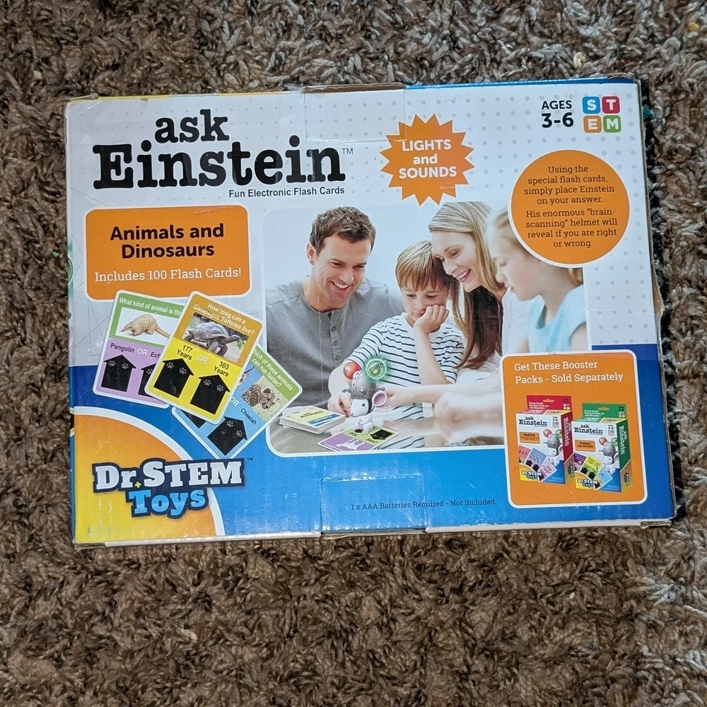 Ask Einstein Flash Cards Animals And Dinosaurs